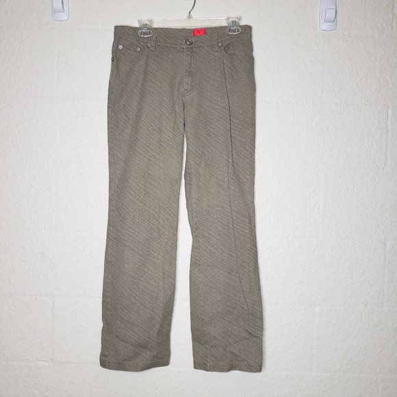 V Cristina Tan/Brown Corduroy Texture Jean Size 6